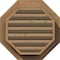 Ekena Millwork Octagonal Gable Vent Functional, Western Red Cedar Gable Vent w/ Brick Mould Face Frame, 32"W x 32"H GVWOC32X3200SFUWR - alternate 4